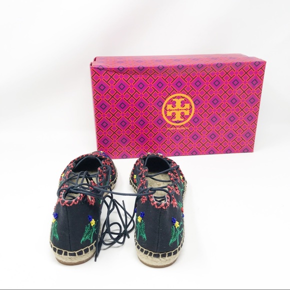 NEW Tory Burch Sonoma Embroidered Ghillie Flat 6 - Picture 8 of 8